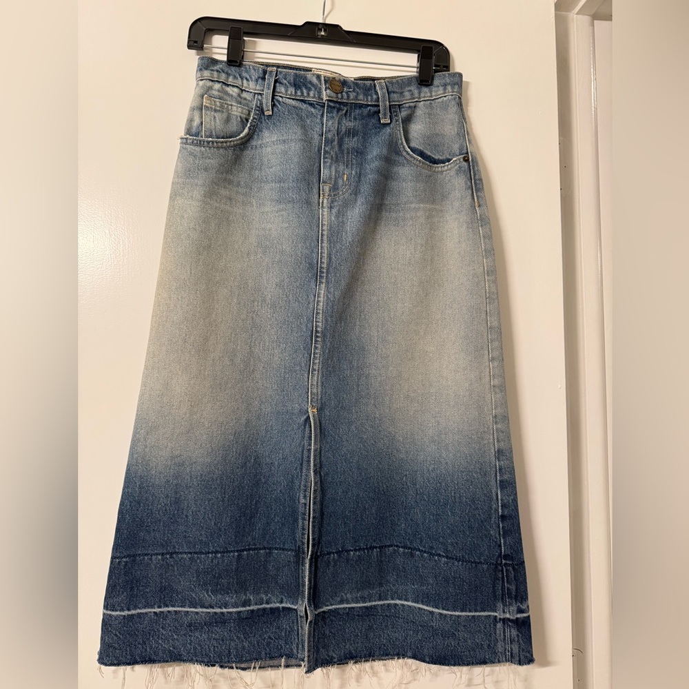 Current/Elliott Blue Denim Skirt